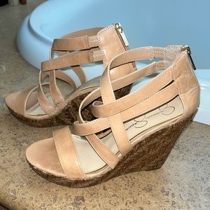 Leather Wedge Sandals